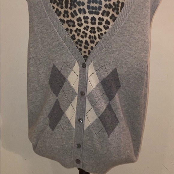 XL 100% Cashmere 2PLY V-Neck Charter Club Sweater Vest SO SOFT 24L 17 SHOULDERS - Picture 7 of 9